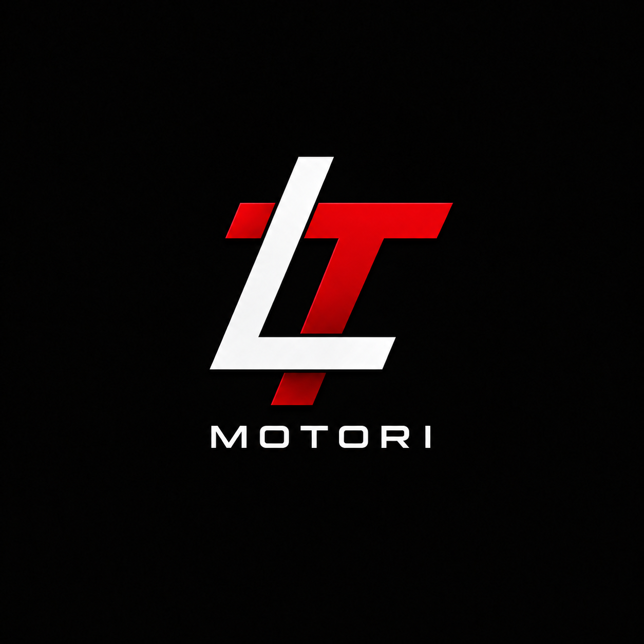 Nuovo logo LT Motori con monogramma rosso e bianco